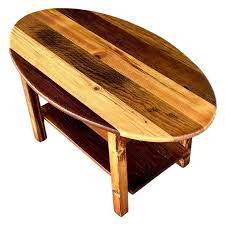Small Oval Coffee Table Made Of
