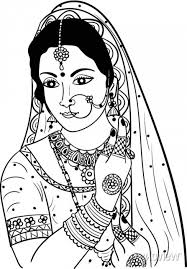 indian wedding clip art of women or