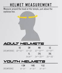 661 Youth Helmet Size Chart Panamerican Electronics