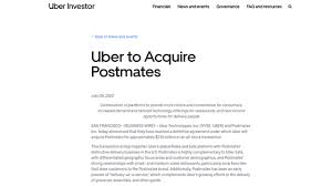 uber acquires food delivery service
