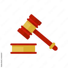 stockvector hammer law icon judge