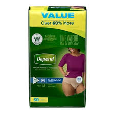 Depend Fit Flex Incontinence Underwear For Women Maximum Absorbency