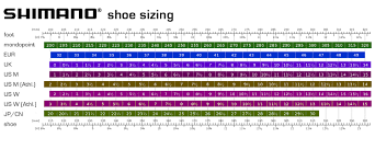 Shimano Road Bike Shoe Size Chart Best Picture Of Chart
