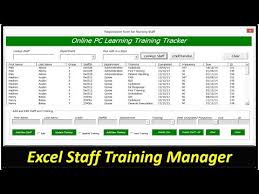 staff training manager vba excel