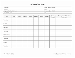 2018 10 Weekly Time Sheet Forms Free Employee Weekly Time Sheet