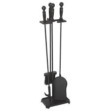 Cast Iron 28 In H Fireplace Tool Set