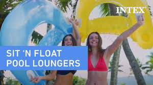 intex sit n float inflatable pool chair
