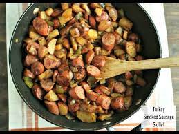 1 red onion, cut into 8 wedges. Butterball Turkey Smoked Sausage Skillet Youtube