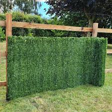 artificial hedge conifer garden fence