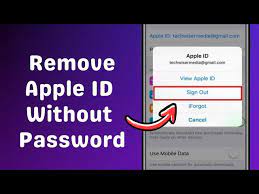 apple id without pword