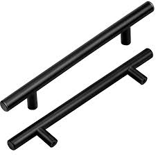 t bar kitchen door handles black