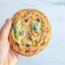 giant m m chocolate chip cookies