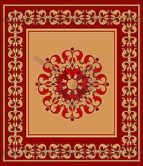 arabian carpet vector clip art
