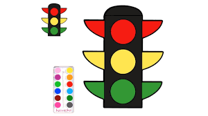 đèn giao thông | vẽ tô màu cùng bạn bút chì | học và chơi | hình tô màu cho  bé | Hướng dẫn vẽ tranh đẹp nhất - Việt Nam Brand