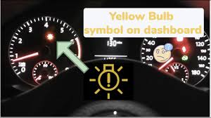 what yellow bulb monitoring warning