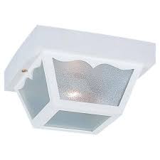 Light White Outdoor Ceiling Fixture