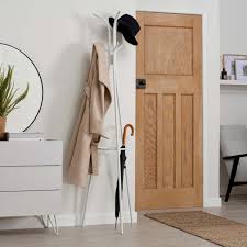 White Coat Stand White By Dunelm
