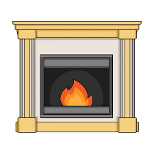 Comfort Fireplace Single Icon
