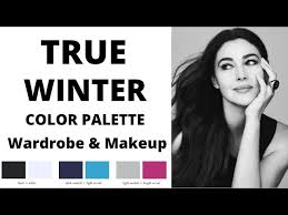 true winter color palette for wardrobe