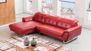red italian leather sectional sofa ae