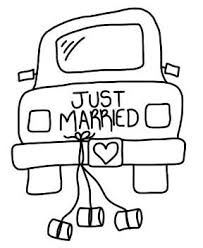 Married auto zum ausdrucken vorstellung. Wedding Car Wedding Cross Stitch Patterns Just Married Digi Stamps
