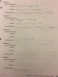 Write Balanced Net Ionic Equations For