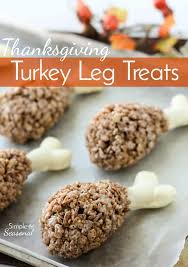 Individual servings in ramekins or muffin tins bake faster than a whole pan of stuffing, plus they're cute additions to the thanksgiving table. Turkey Treats Rice Krispie Treat Turkeys Easy Thanksgiving Snack