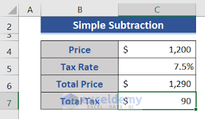 how to calculate s tax in excel