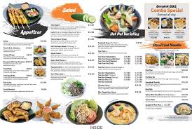 menu bangkok bbq