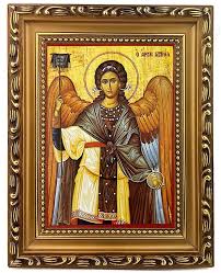 Archangel Gabriel Wooden Frame Gold
