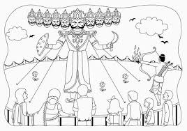Dussehra Sketches For Kids Google Search In 2019