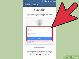 email account on an android device