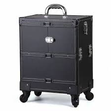 with wheels trolley travel makeup