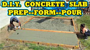 form pour a concrete slab