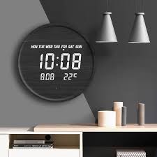 scandinavian digital clock freya