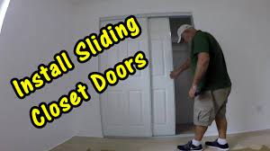 how to install sliding closet doors or