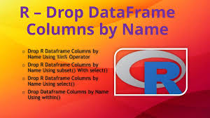 how to drop columns by name in r
