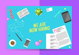 We Are Now Hiring Poster Template Free Vector Download