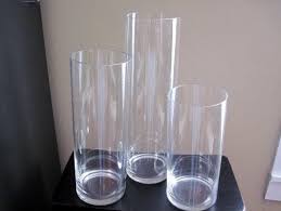 Cylinder Vases Glass Vases Table