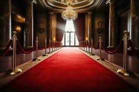 red carpet in the hall of the royal
