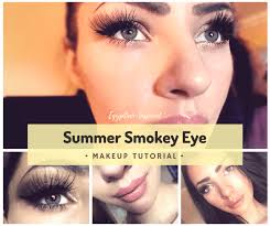 image featuring the egyptian inspired golden brown smokey eye look that will be created in