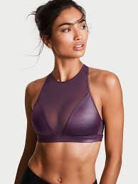 From spin, to yoga, to run. Shine High Neck Sport Bra Victoria Sport Victoria S Secret High Neck Sports Bra Sports Bra Victoria Sport