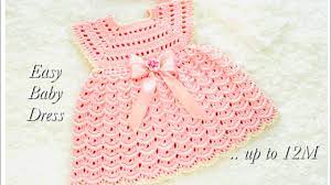 super easy crochet baby dress or frock