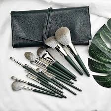 14 pcs green cloud makeup brush set