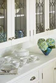 Glass Kitchen Cabinets Leaded Glass