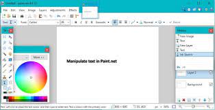 Select And Work With Text In Paint Net