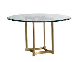 30 h x 60 w x 60 d. Stella 60 Round Dining Table W Glass Top Lillian August Luxe Home Philadelphia