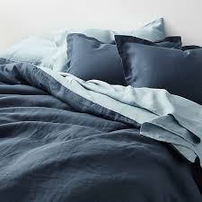 blue duvet covers crate and barrel