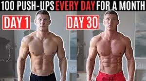 100 pushups every day for a month