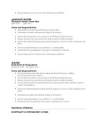 Resume Examples Waitress Cafe Server Resume Example Waitress Resume